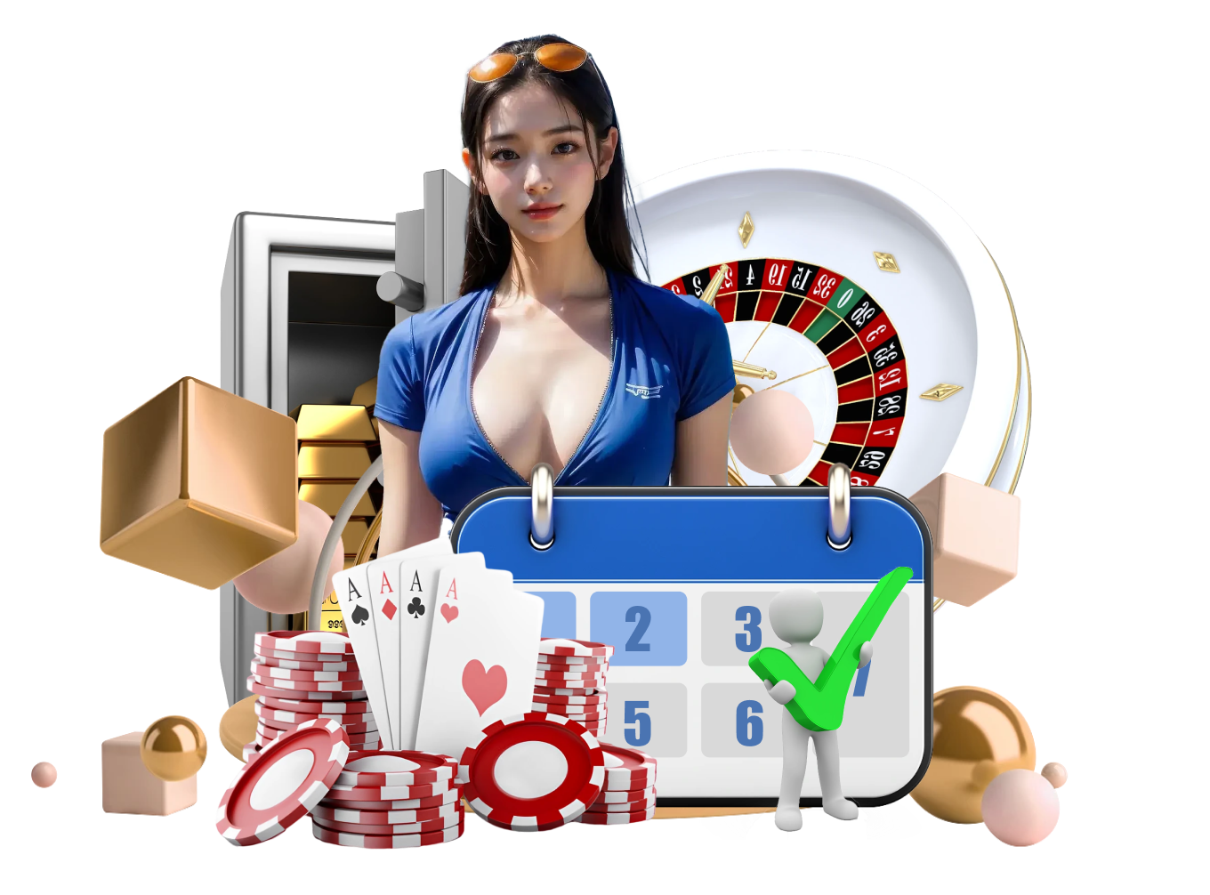 Mobile phone displaying live casino dashboard
